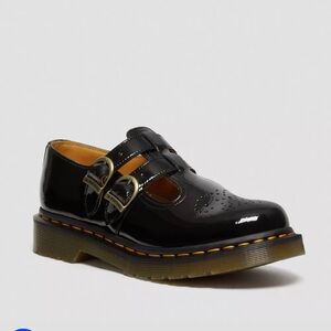 Dr. Martens Black Patent Mary Jane Shoes